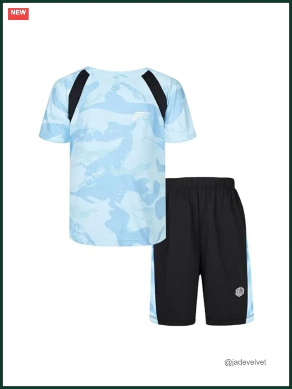 Boys Athletic Short Set Quick-Dry Tee & Shorts 6-13